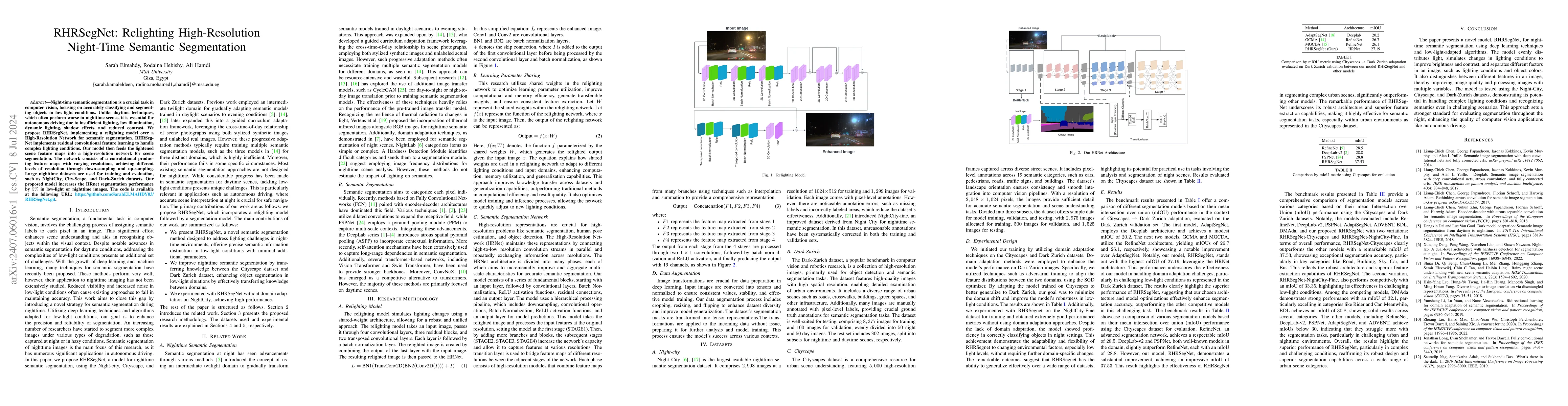 Thumbnail for RHRSegNet: Relighting High-Resolution Night-Time Semantic Segmentation