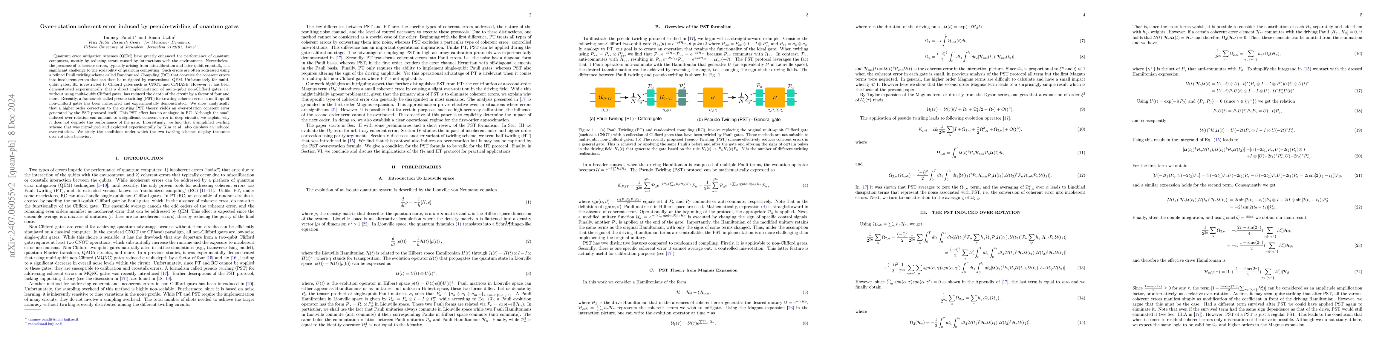Thumbnail for Over-rotation coherent error induced by pseudo-twirling of quantum gates