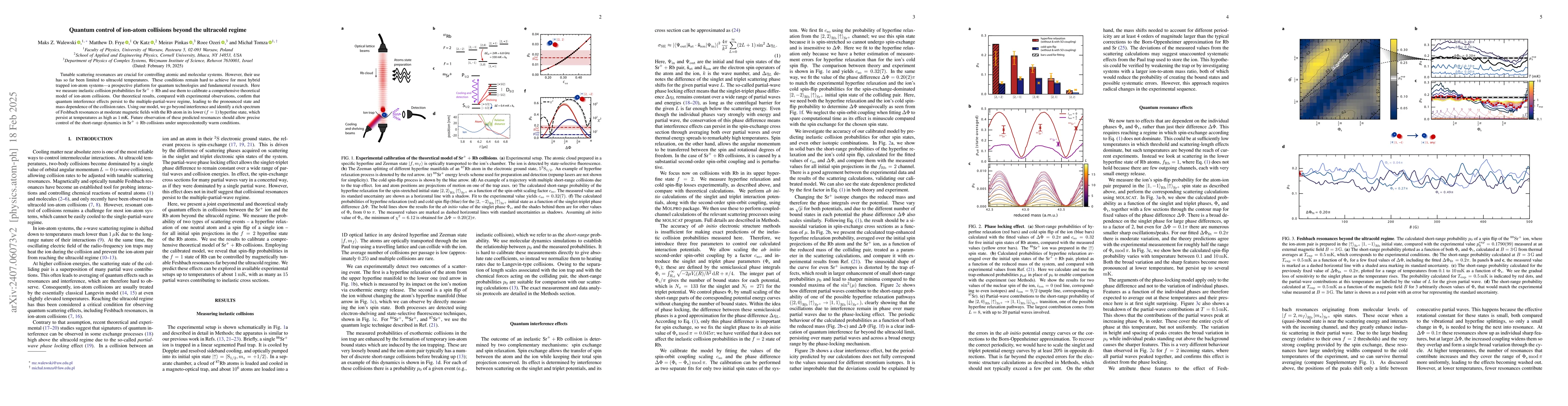 Thumbnail for Quantum control of ion-atom collisions beyond the ultracold regime
