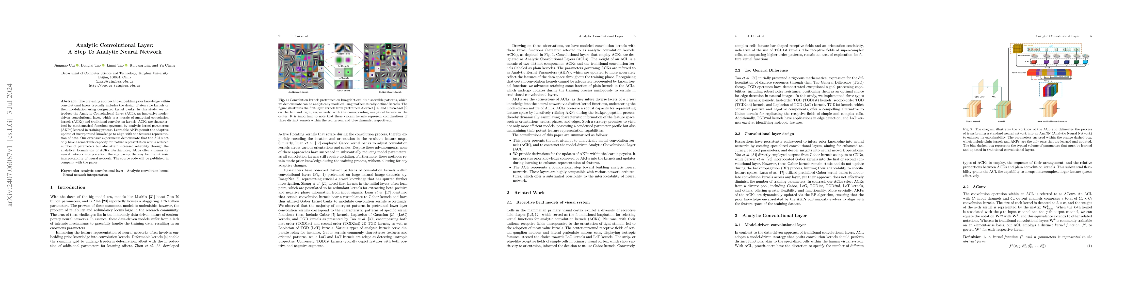 Thumbnail for Analytic Convolutional Layer: A Step to Analytic Neural Network