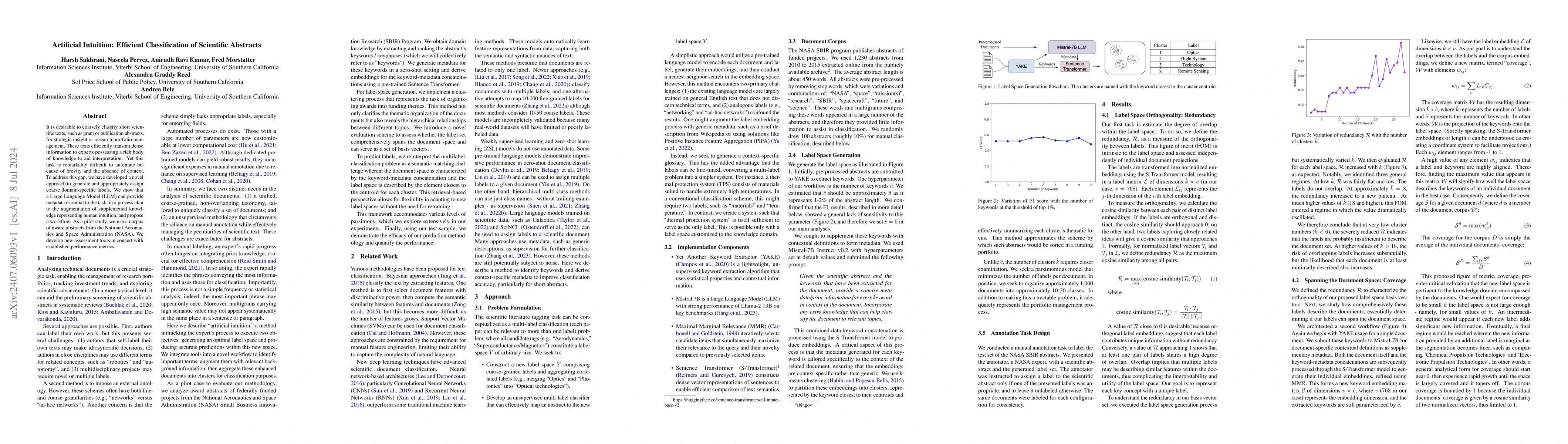 Thumbnail for Artificial Intuition: Efficient Classification of Scientific Abstracts