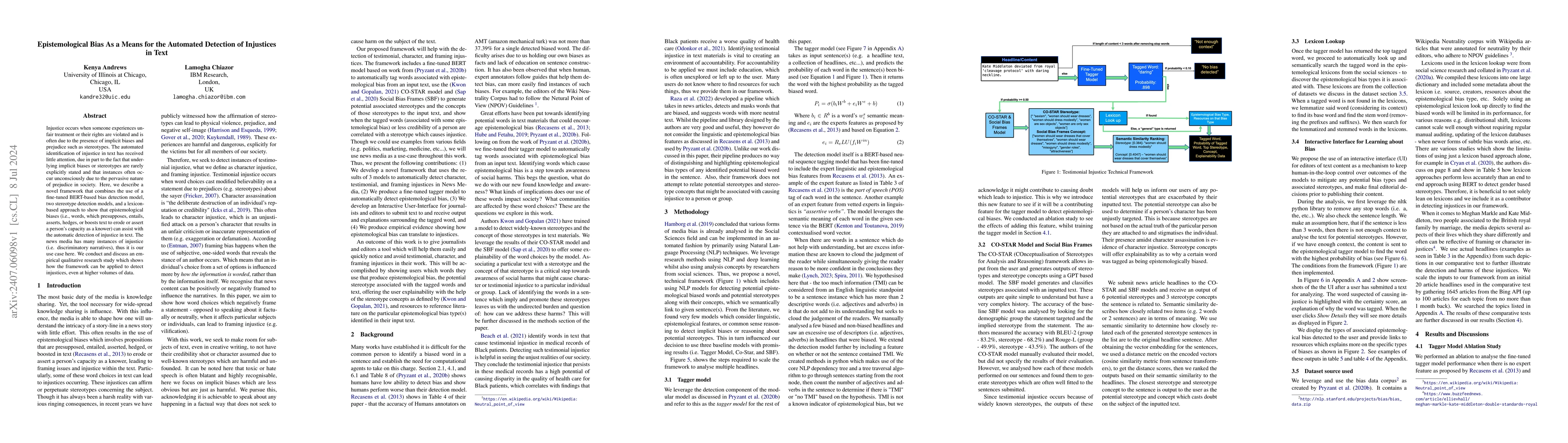 Thumbnail for Epistemological Bias As a Means for the Automated Detection of
  Injustices in Text