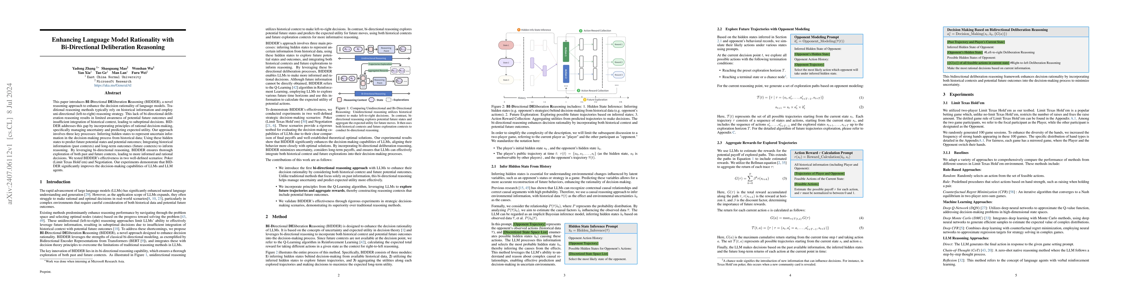 Thumbnail for Enhancing Language Model Rationality with Bi-Directional Deliberation
  Reasoning