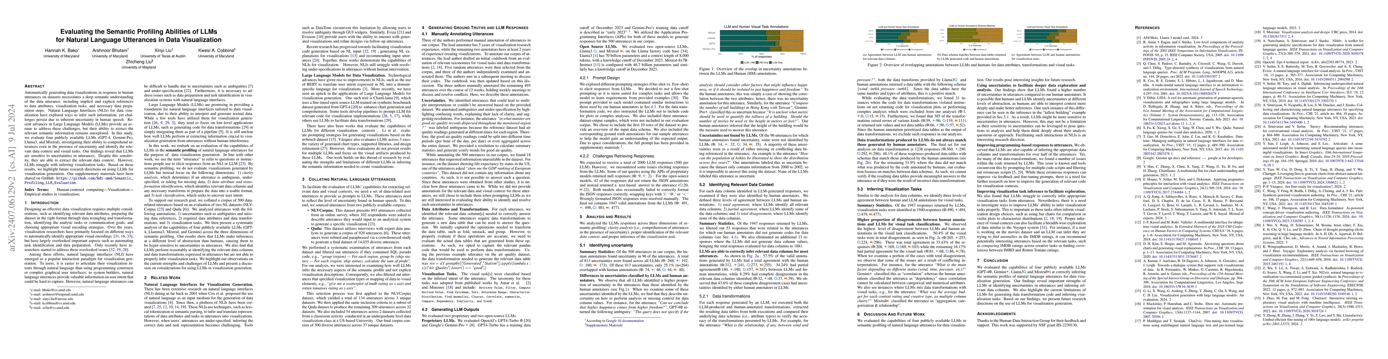 Thumbnail for Evaluating the Semantic Profiling Abilities of LLMs for Natural Language
  Utterances in Data Visualization