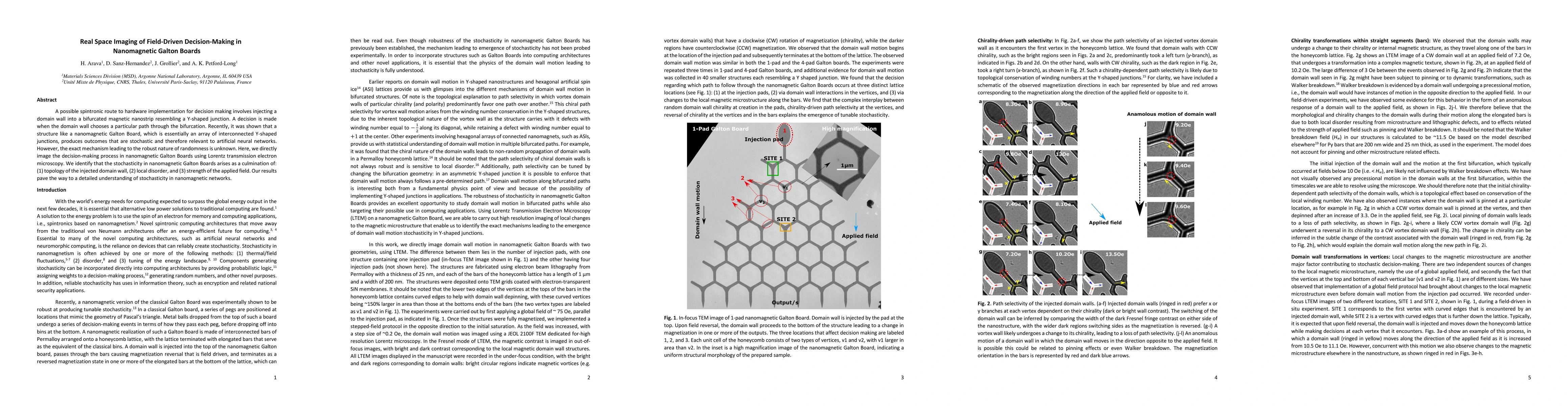 Thumbnail for Real Space Imaging of Field-Driven Decision-Making in Nanomagnetic
  Galton Boards