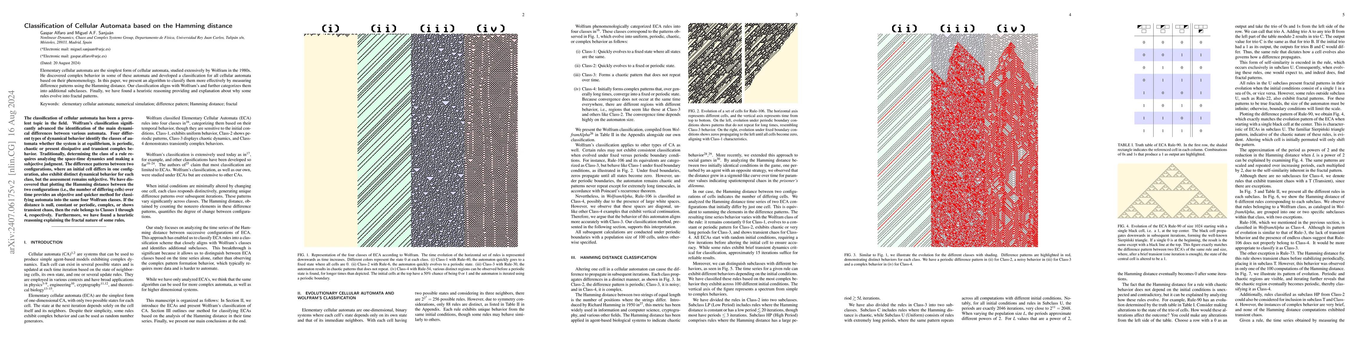 Thumbnail for Classification of Cellular Automata based on the Hamming distance