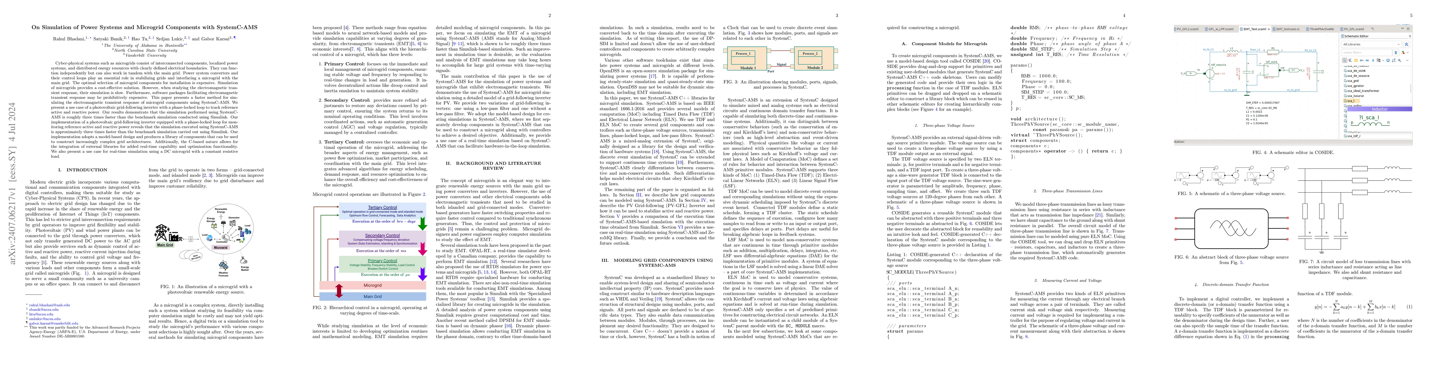 Thumbnail for On Simulation of Power Systems and Microgrid Components with SystemC-AMS