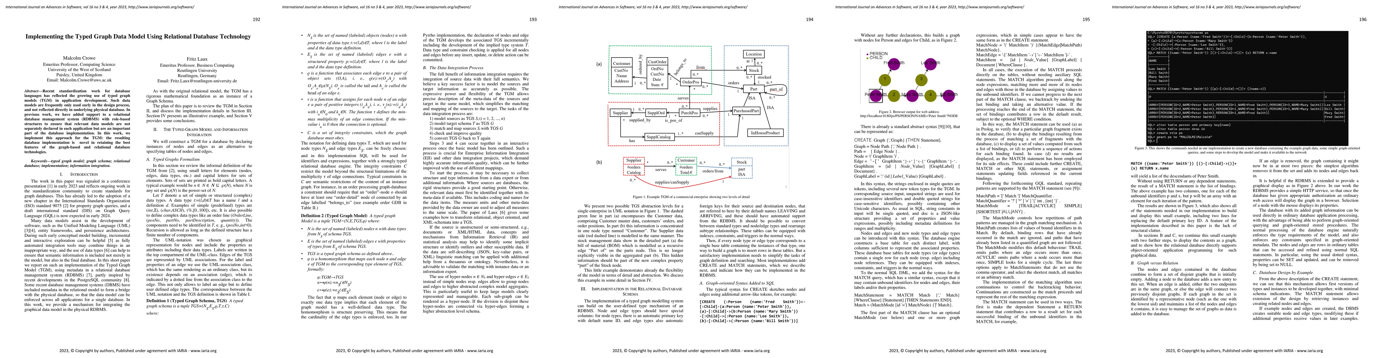 Thumbnail for Implementing the Typed Graph Data Model Using Relational Database
  Technology