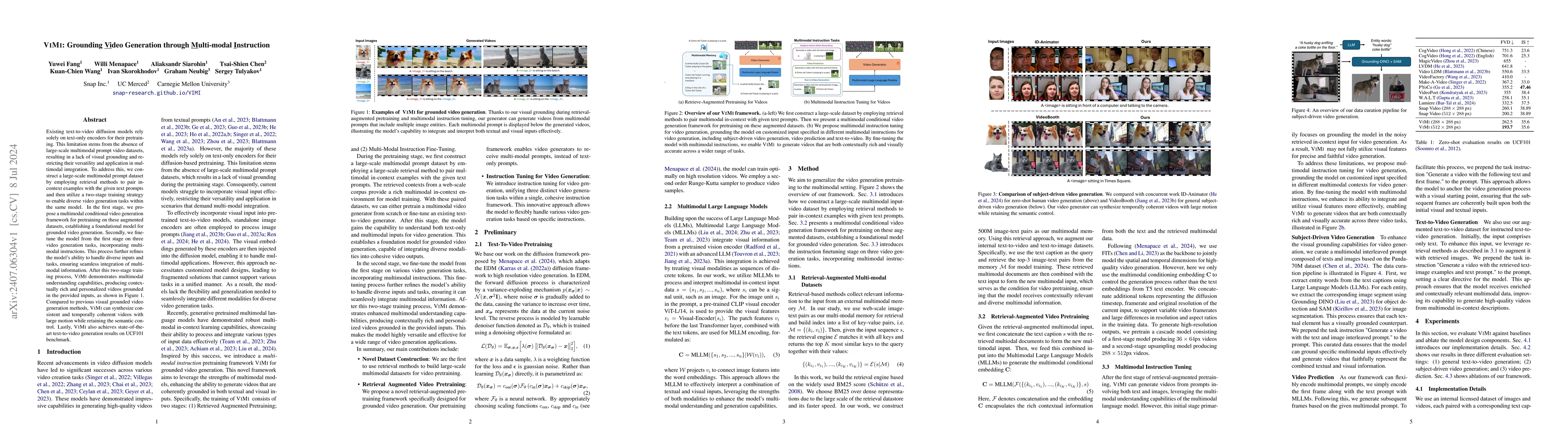 Thumbnail for VIMI: Grounding Video Generation through Multi-modal Instruction