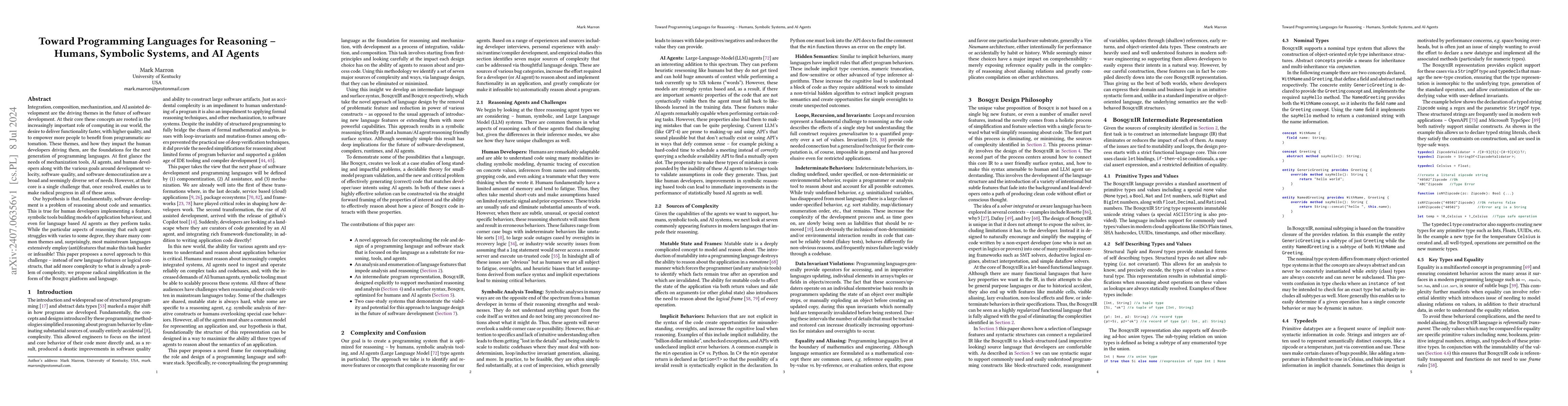 Thumbnail for Toward Programming Languages for Reasoning: Humans, Symbolic Systems,
  and AI Agents