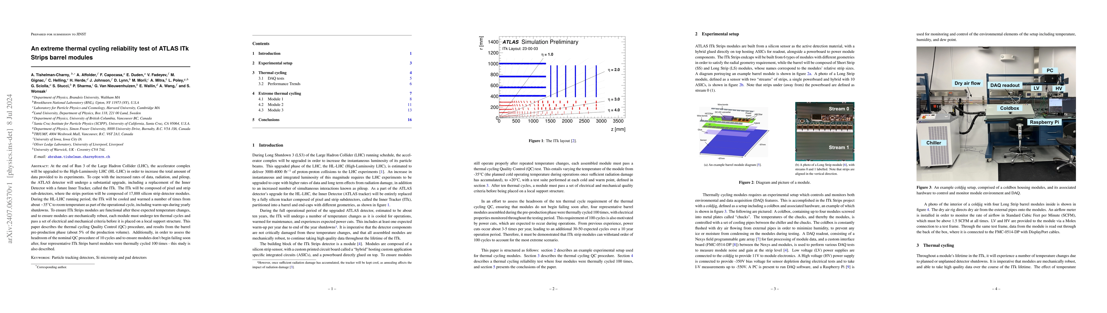 Thumbnail for An extreme thermal cycling reliability test of ATLAS ITk Strips barrel
  modules