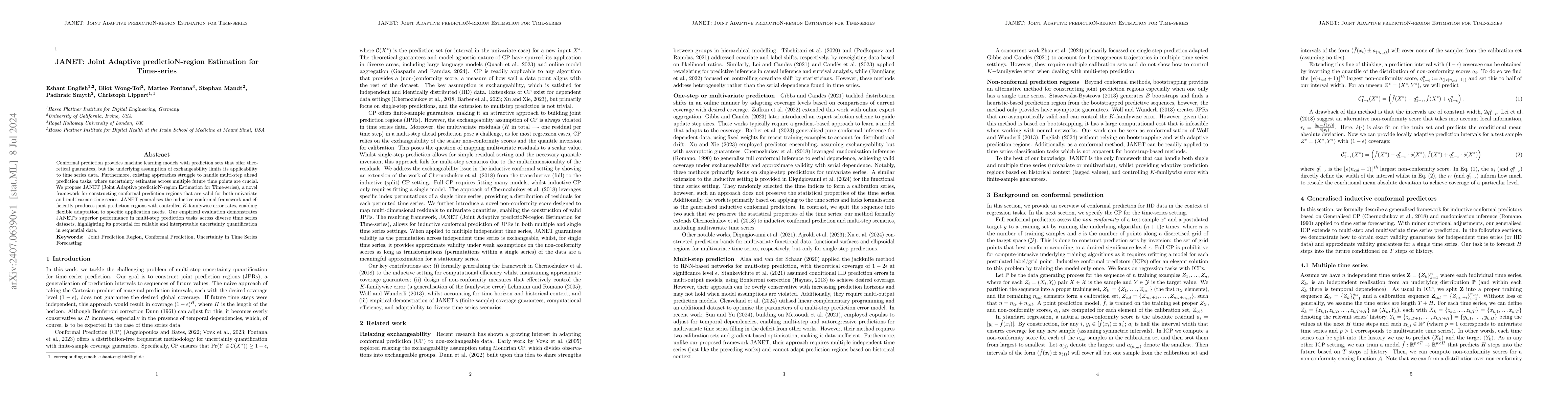 Thumbnail for JANET: Joint Adaptive predictioN-region Estimation for Time-series