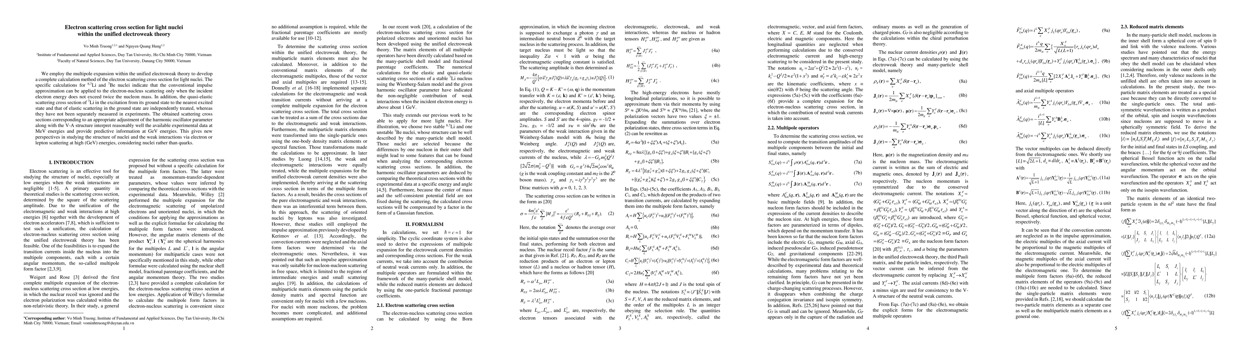 Thumbnail for Electron scattering cross section for light nuclei within the unified
  electroweak theory