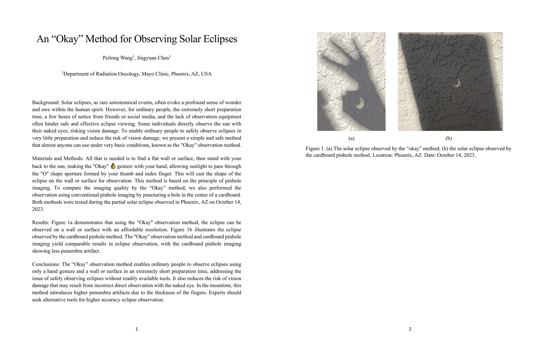Thumbnail for An "Okay" Method for Observing Solar Eclipses