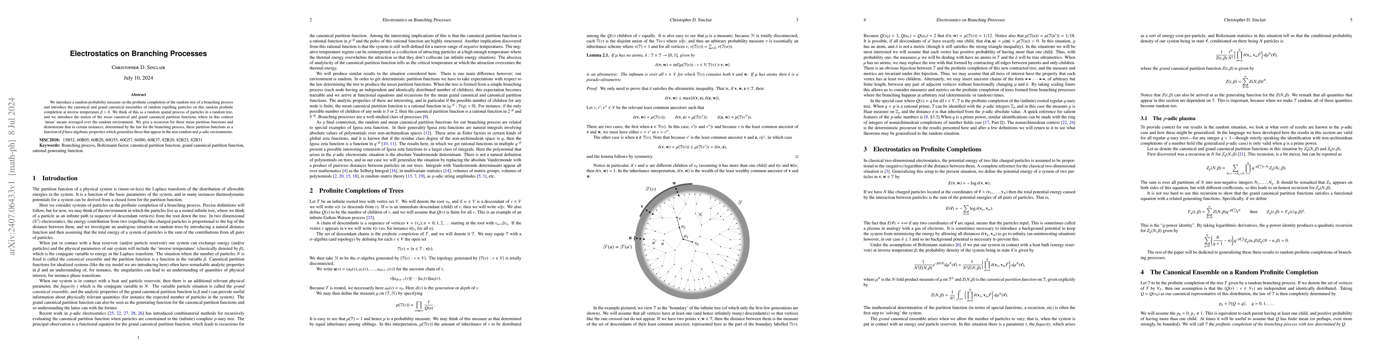 Thumbnail for Electrostatics on Branching Processes