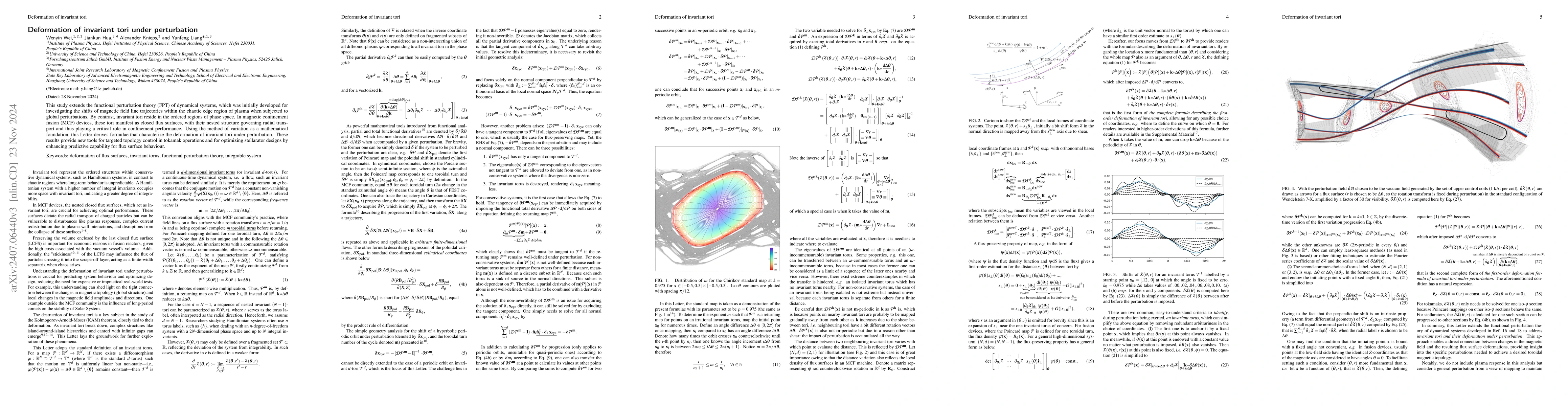 Thumbnail for Deformation of invariant tori under perturbation