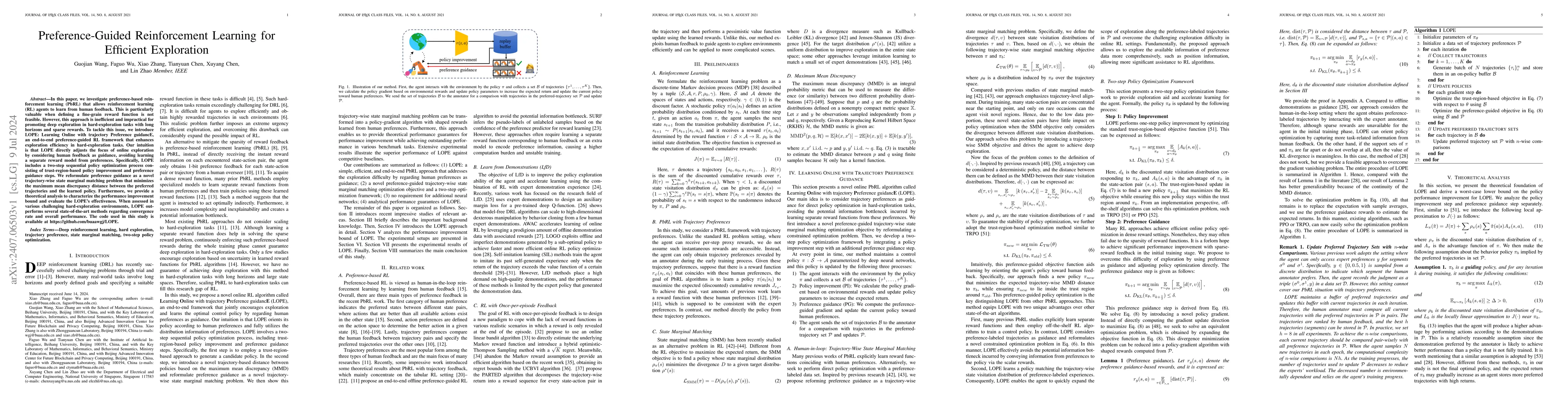 Thumbnail for Preference-Guided Reinforcement Learning for Efficient Exploration