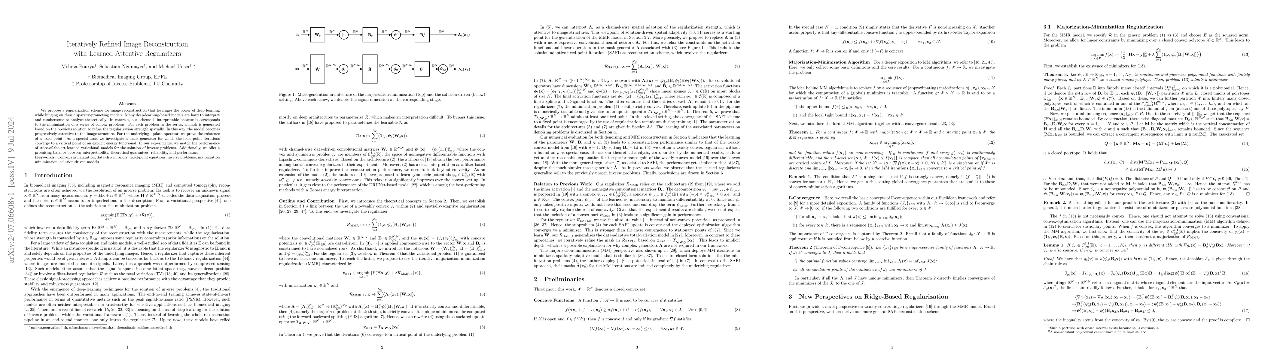 Thumbnail for Iteratively Refined Image Reconstruction with Learned Attentive
  Regularizers