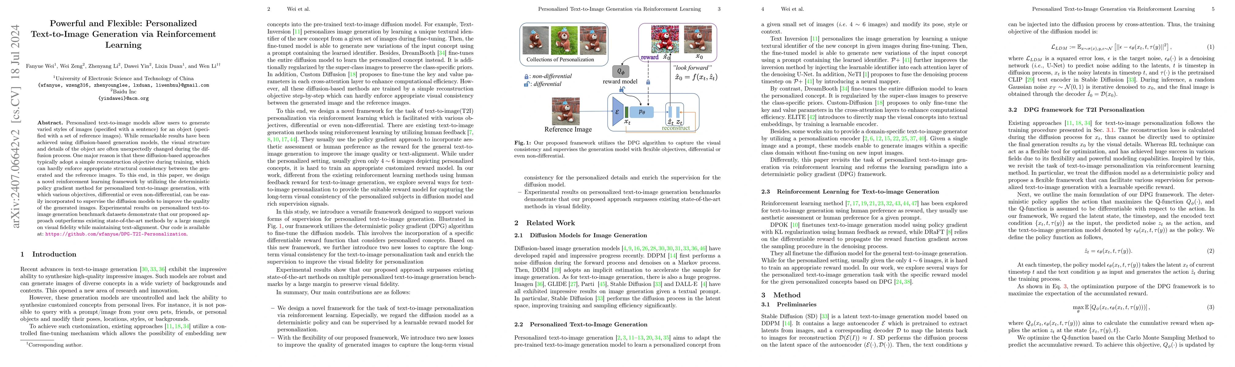 Thumbnail for Powerful and Flexible: Personalized Text-to-Image Generation via
  Reinforcement Learning