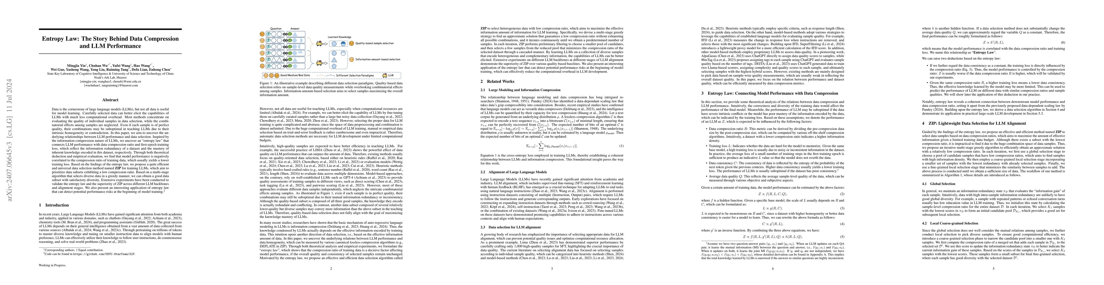 Thumbnail for Entropy Law: The Story Behind Data Compression and LLM Performance