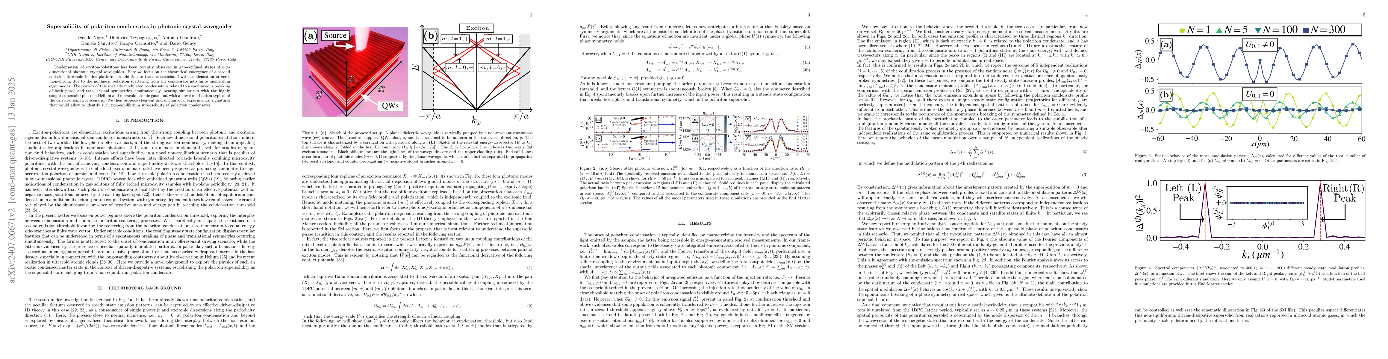 Thumbnail for Supersolidity of polariton condensates in photonic crystal waveguides