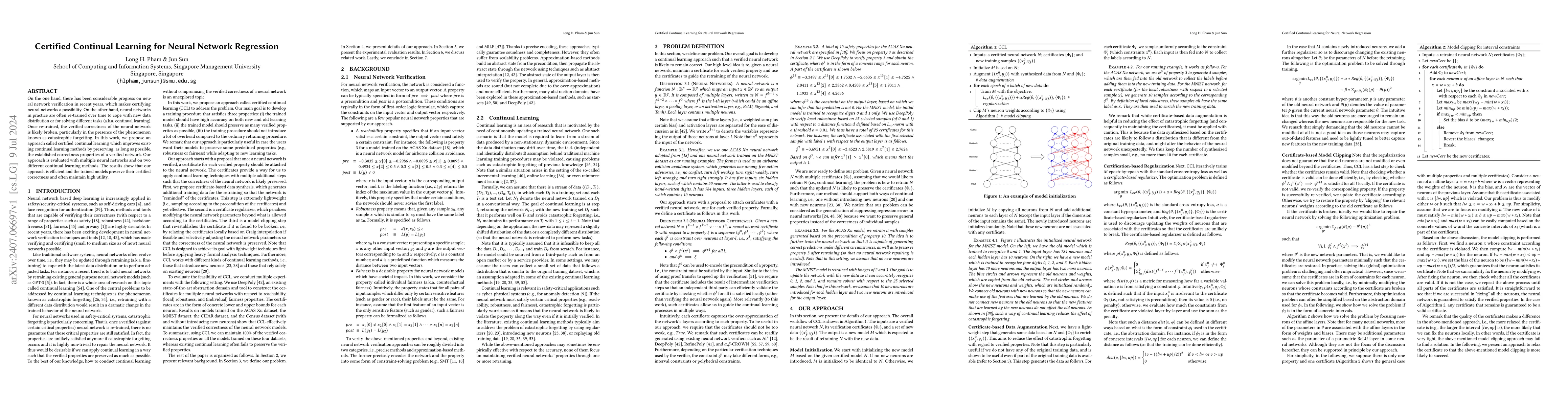 Thumbnail for Certified Continual Learning for Neural Network Regression