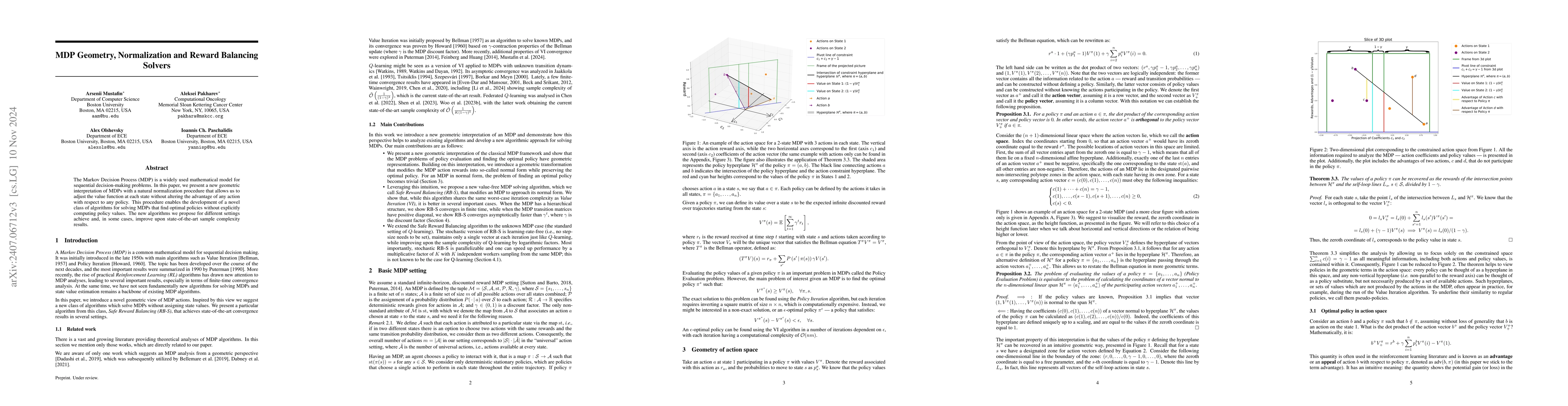 Thumbnail for MDP Geometry, Normalization and Value Free Solvers