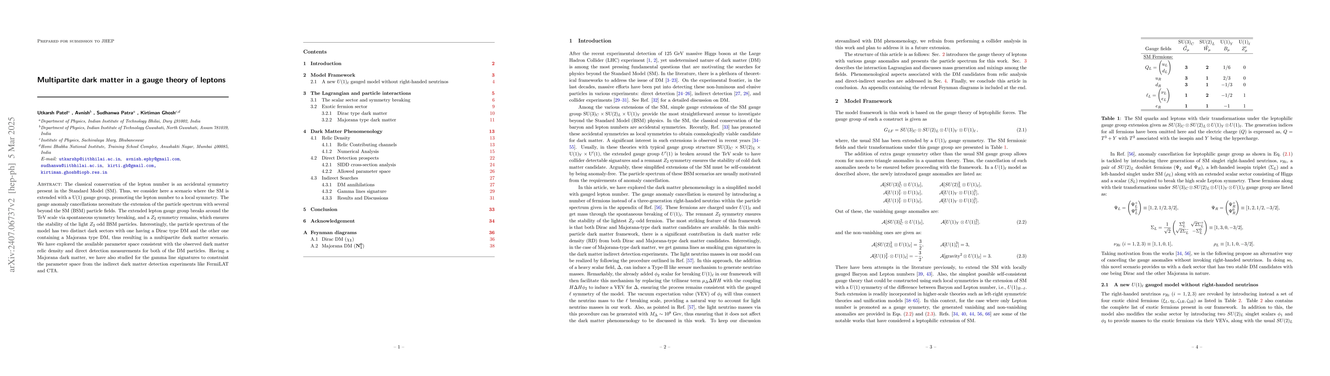 Thumbnail for Multipartite dark matter in a gauge theory of leptons