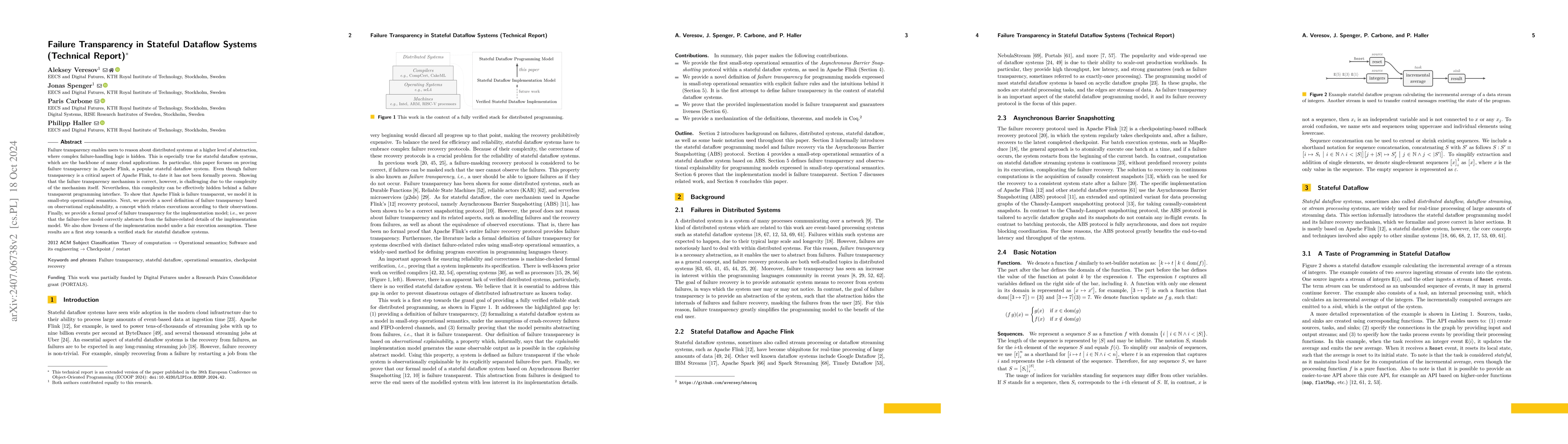 Thumbnail for Failure Transparency in Stateful Dataflow Systems (Technical Report)