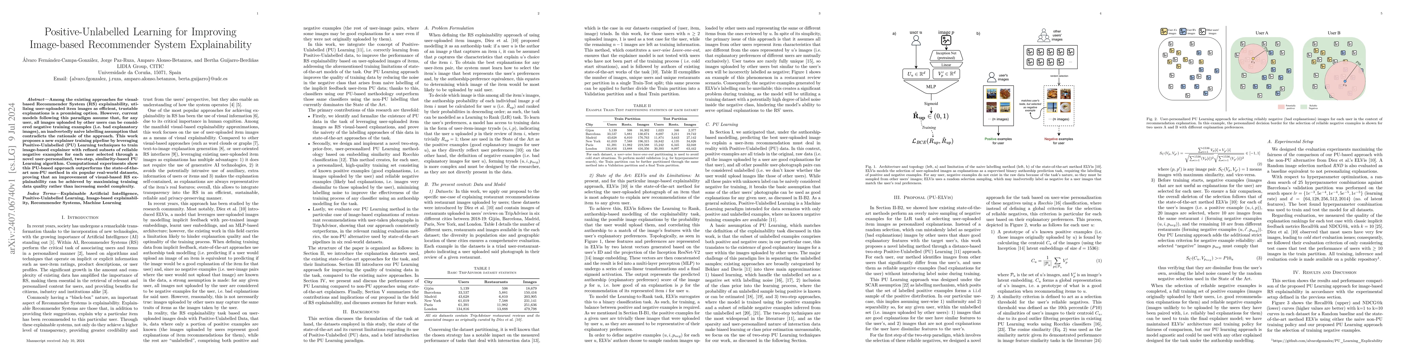 Thumbnail for Positive-Unlabelled Learning for Improving Image-based Recommender
  System Explainability