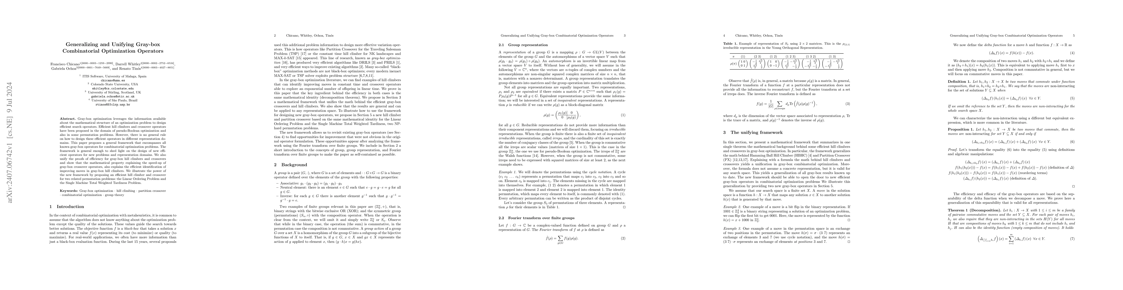 Thumbnail for Generalizing and Unifying Gray-box Combinatorial Optimization Operators