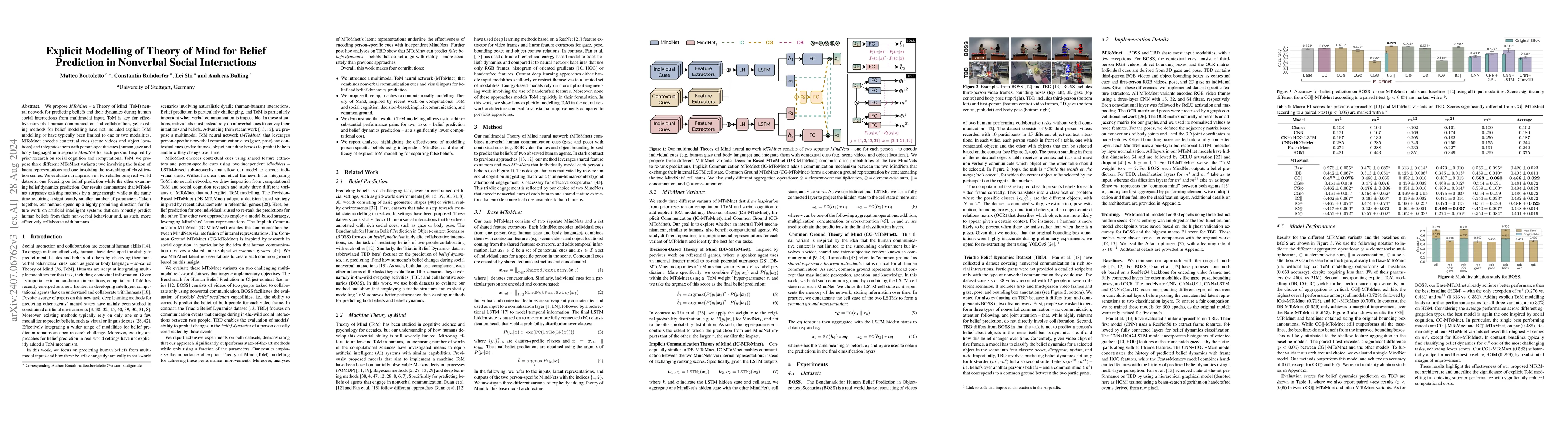 Thumbnail for Explicit Modelling of Theory of Mind for Belief Prediction in Nonverbal
  Social Interactions