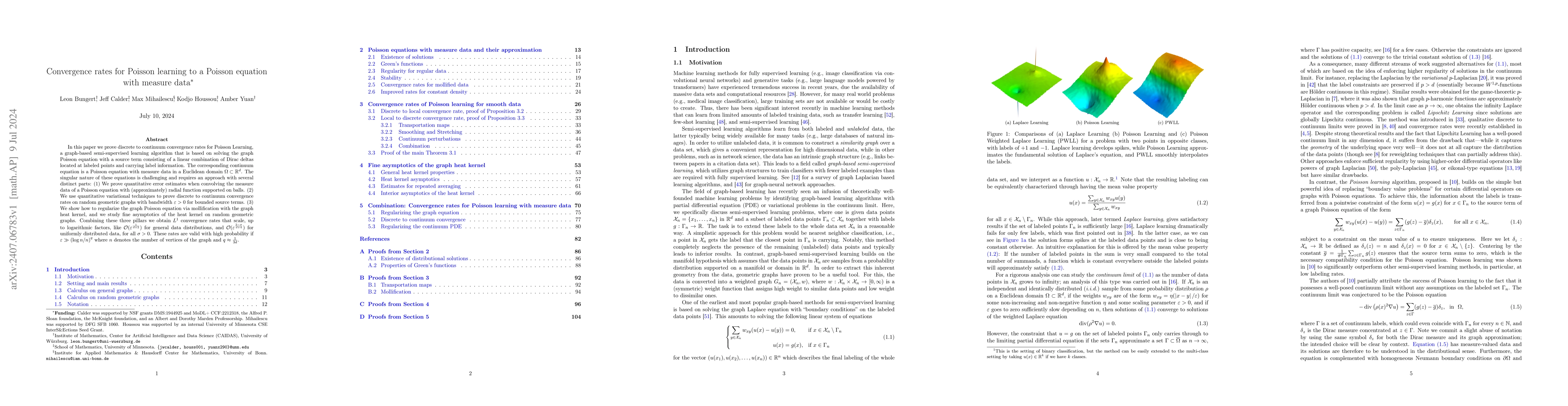 Thumbnail for Convergence rates for Poisson learning to a Poisson equation with
  measure data