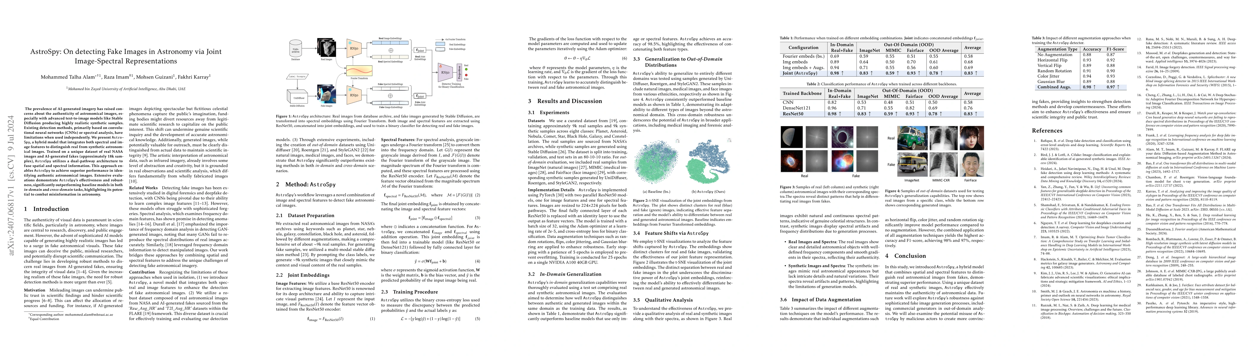 Thumbnail for AstroSpy: On detecting Fake Images in Astronomy via Joint Image-Spectral
  Representations