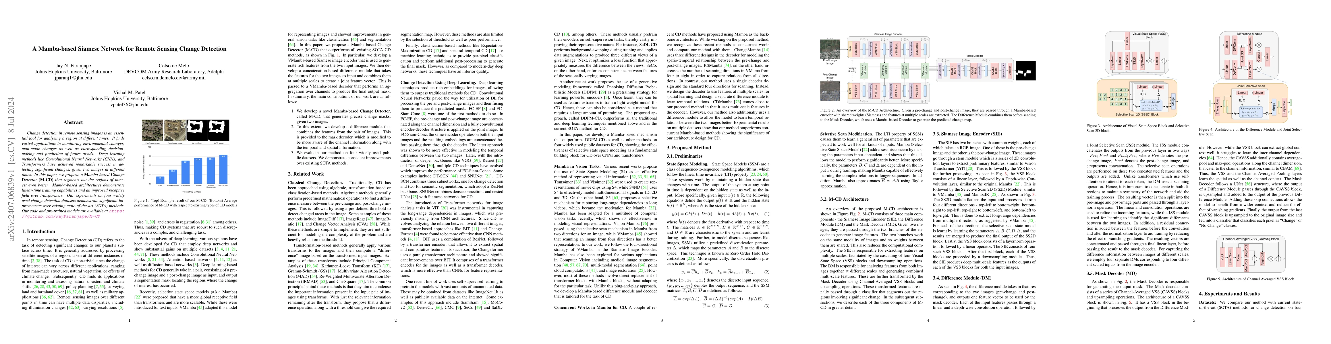 Thumbnail for A Mamba-based Siamese Network for Remote Sensing Change Detection