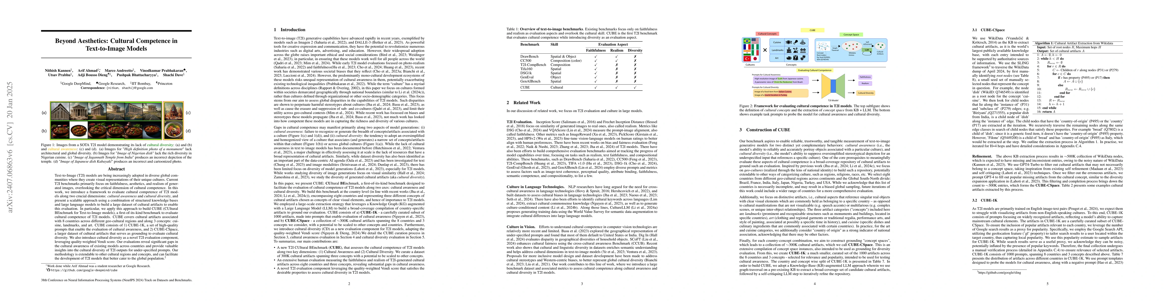 Thumbnail for Beyond Aesthetics: Cultural Competence in Text-to-Image Models