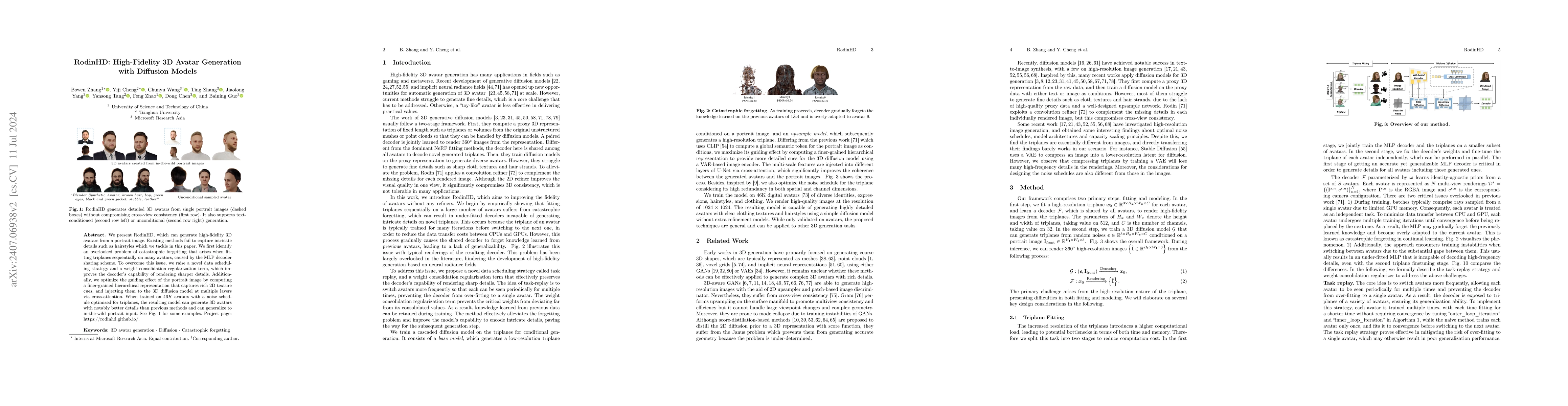 Thumbnail for RodinHD: High-Fidelity 3D Avatar Generation with Diffusion Models