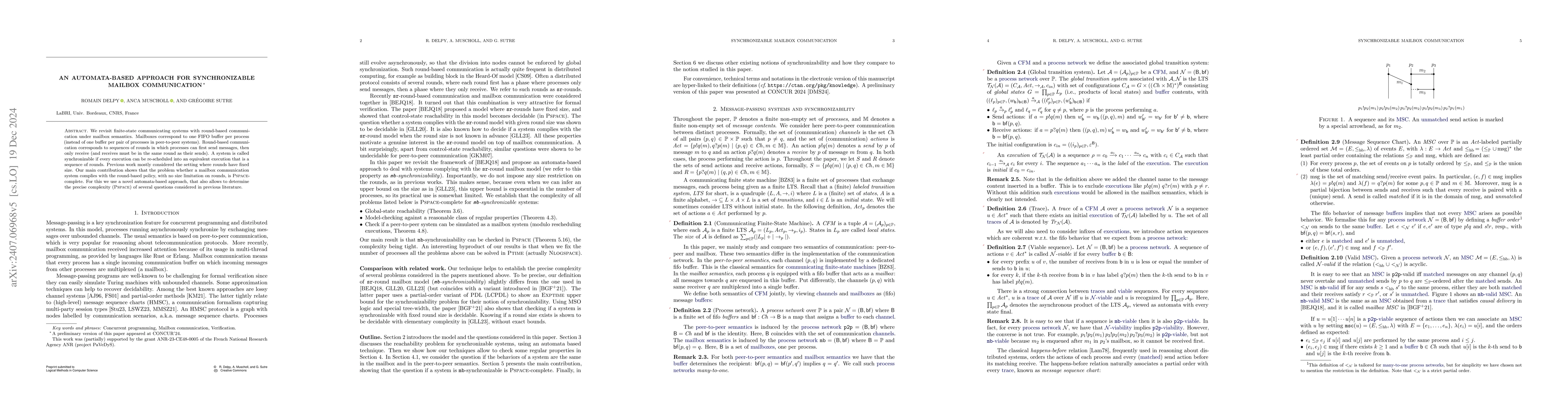 Thumbnail for An automata-based approach for synchronizable mailbox communication