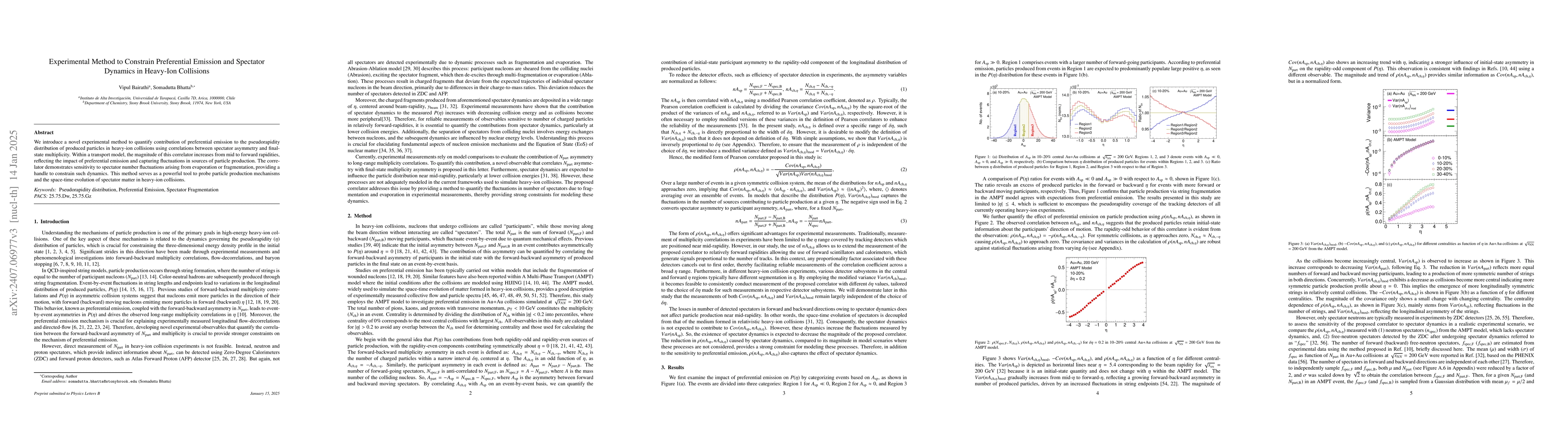 Thumbnail for Experimental Method to Constrain Preferential Emission and Spectator
  Dynamics in Heavy-Ion Collisions