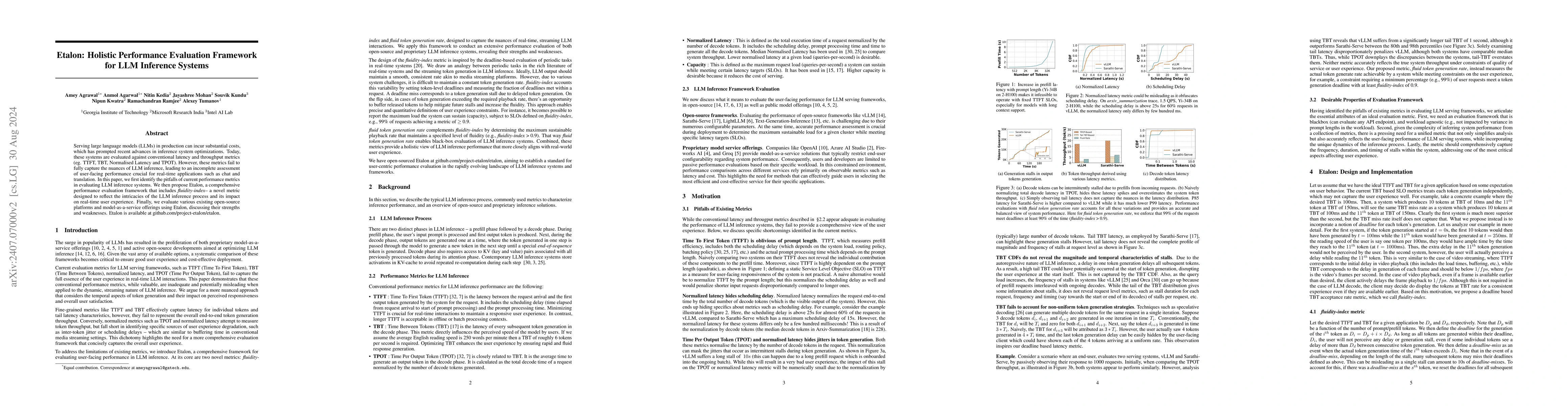 Thumbnail for Metron: Holistic Performance Evaluation Framework for LLM Inference
  Systems