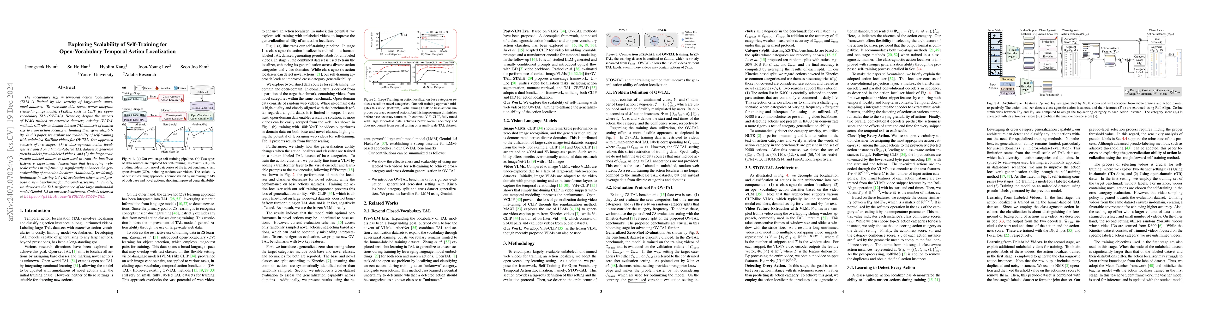 Thumbnail for Exploring Scalability of Self-Training for Open-Vocabulary Temporal
  Action Localization