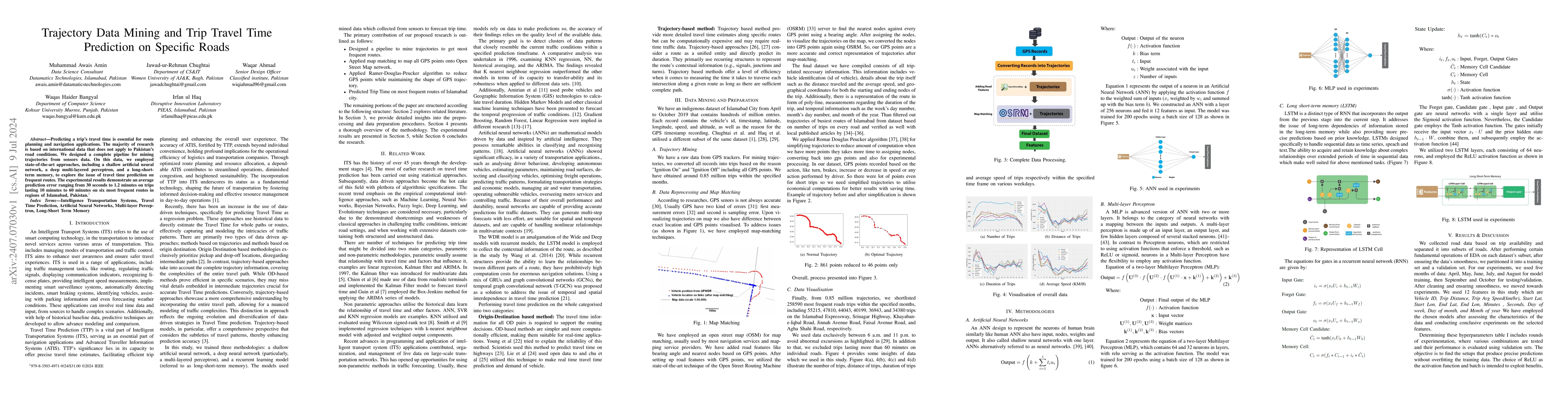Thumbnail for Trajectory Data Mining and Trip Travel Time Prediction on Specific Roads