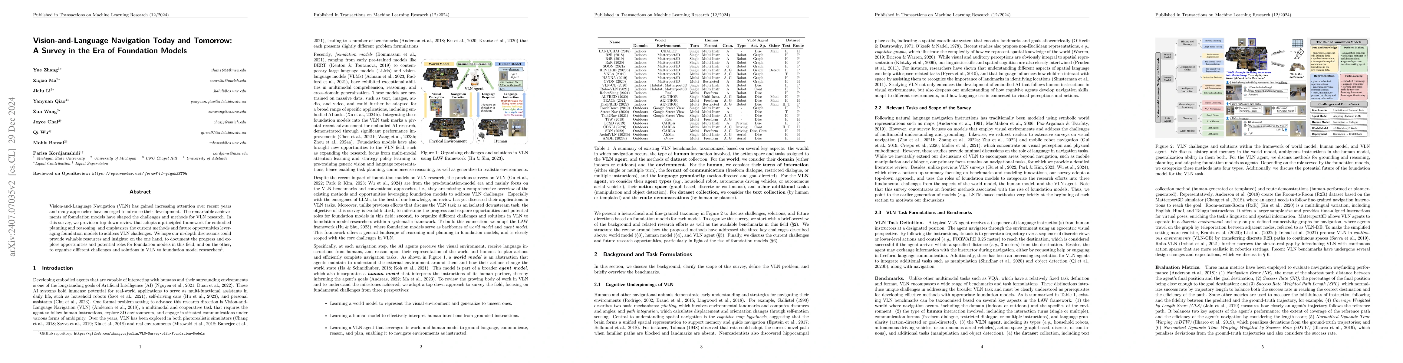 Thumbnail for Vision-and-Language Navigation Today and Tomorrow: A Survey in the Era
  of Foundation Models