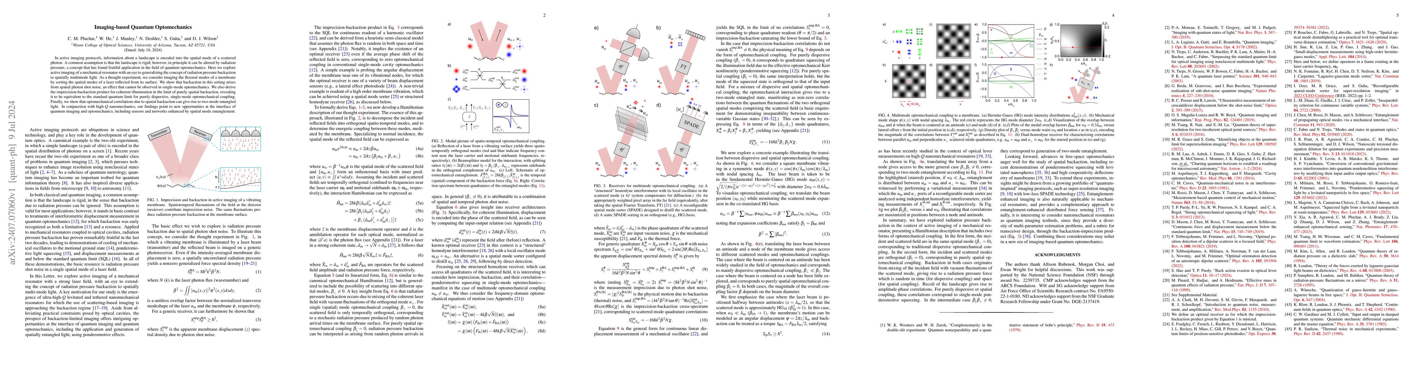 Thumbnail for Imaging-based Quantum Optomechanics