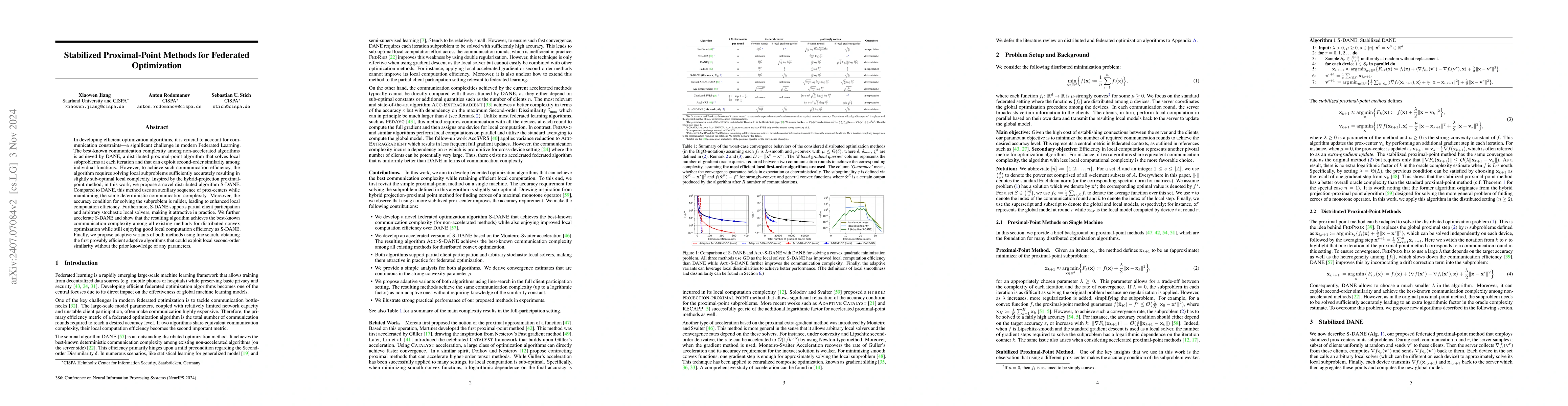 Thumbnail for Stabilized Proximal-Point Methods for Federated Optimization