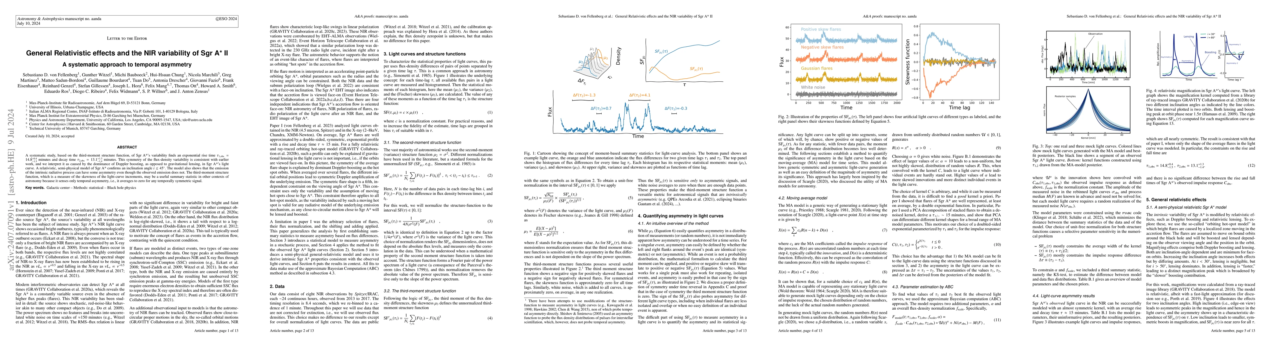 Thumbnail for General Relativistic effects and the NIR variability of Sgr A* II: A
  systematic approach to temporal asymmetry