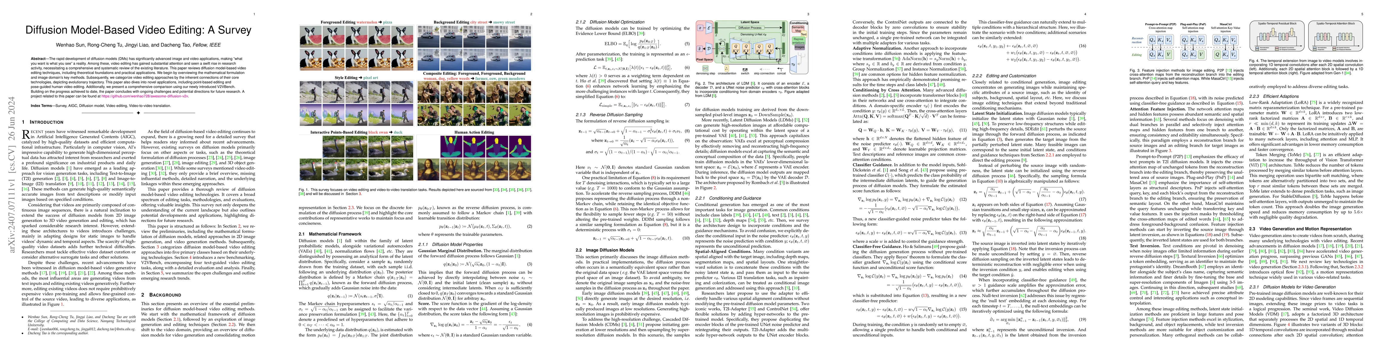 Thumbnail for Diffusion Model-Based Video Editing: A Survey