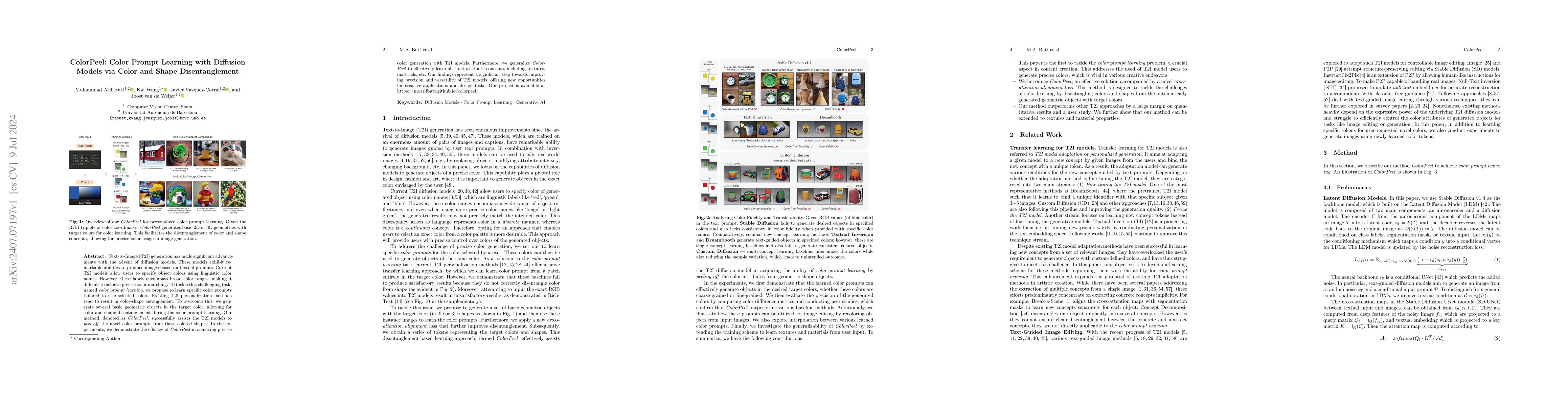 Thumbnail for ColorPeel: Color Prompt Learning with Diffusion Models via Color and
  Shape Disentanglement