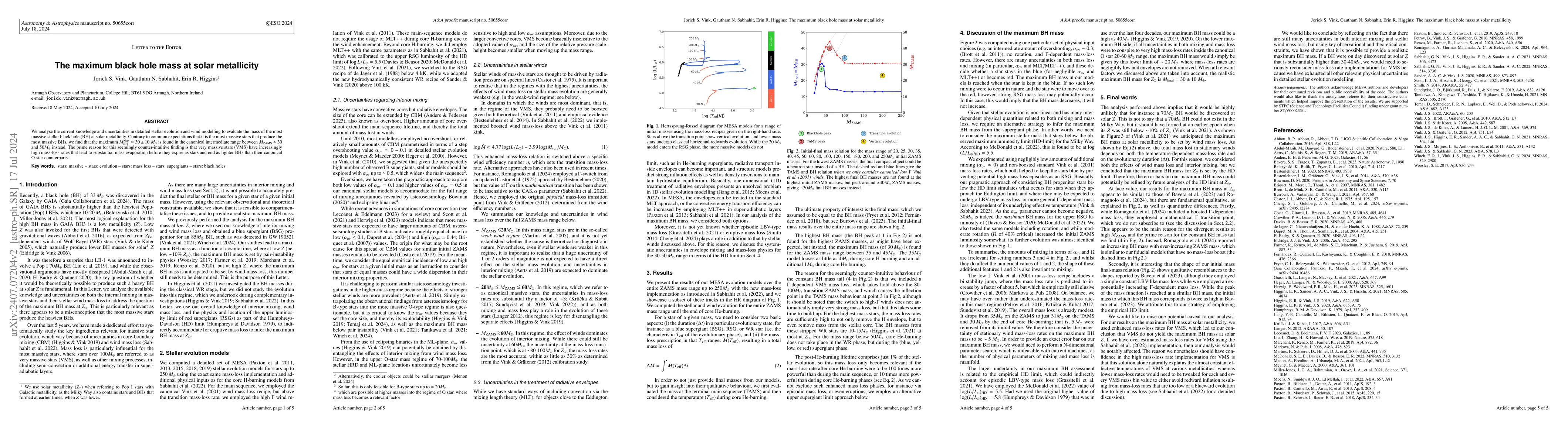 Thumbnail for The Maximum Black Hole Mass at Solar Metallicity