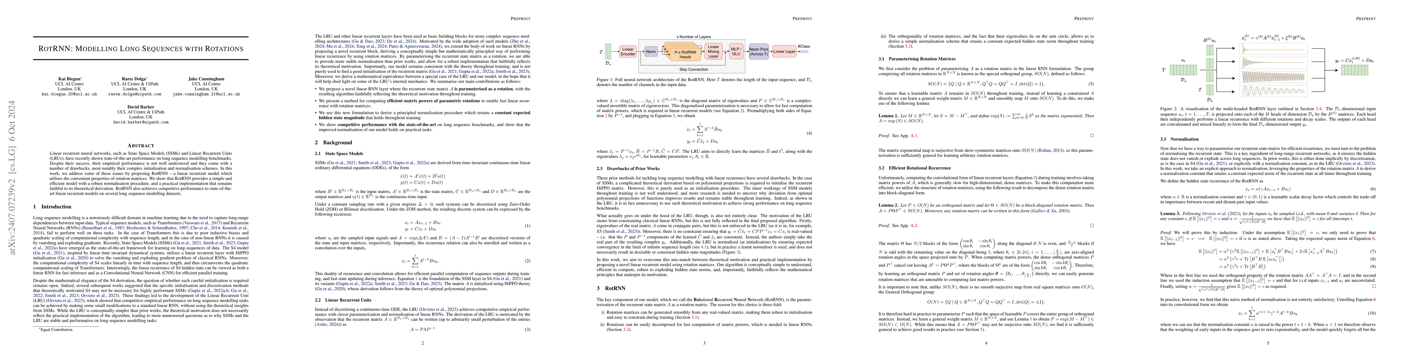 Thumbnail for RotRNN: Modelling Long Sequences with Rotations